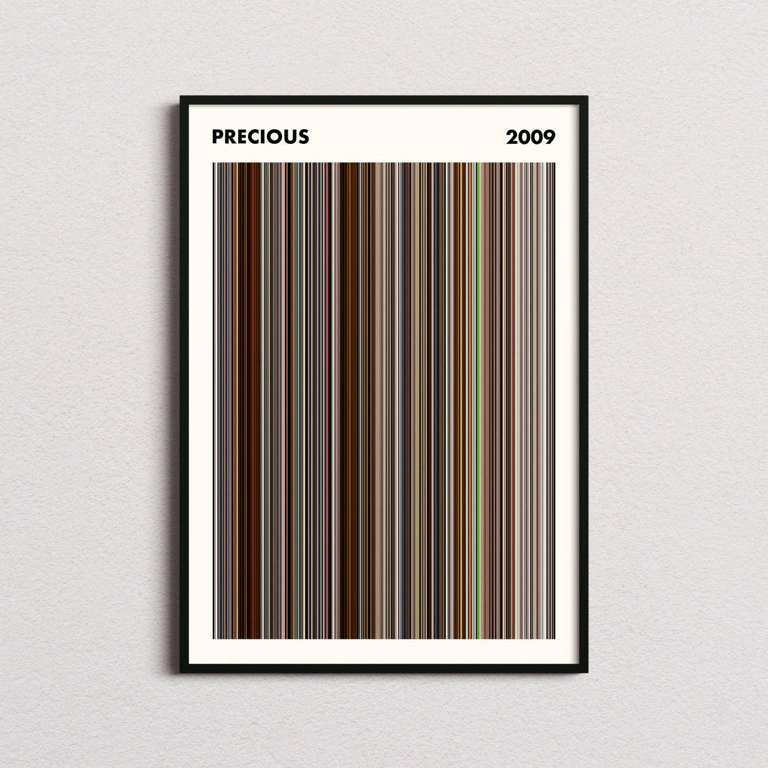Precious Movie Barcode Poster - Simplified