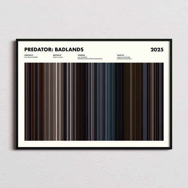 Predator: Badlands Movie Barcode Poster