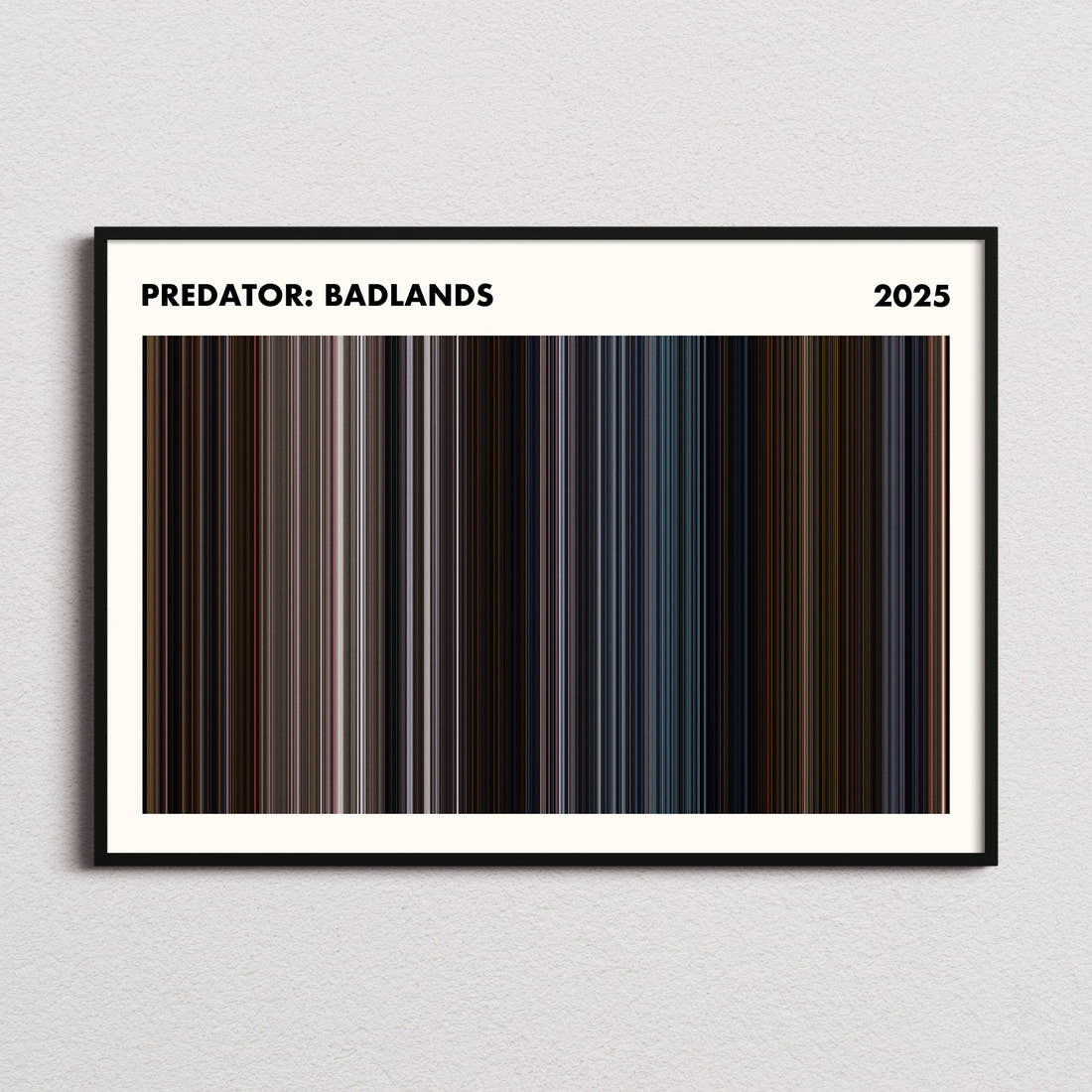 Predator: Badlands Movie Barcode Poster - Simplified