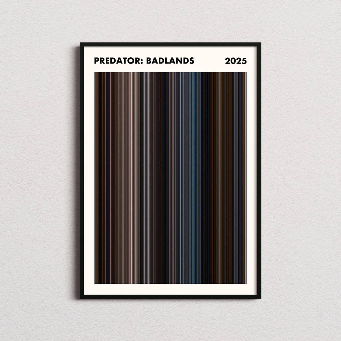 Predator: Badlands Movie Barcode Poster - Simplified