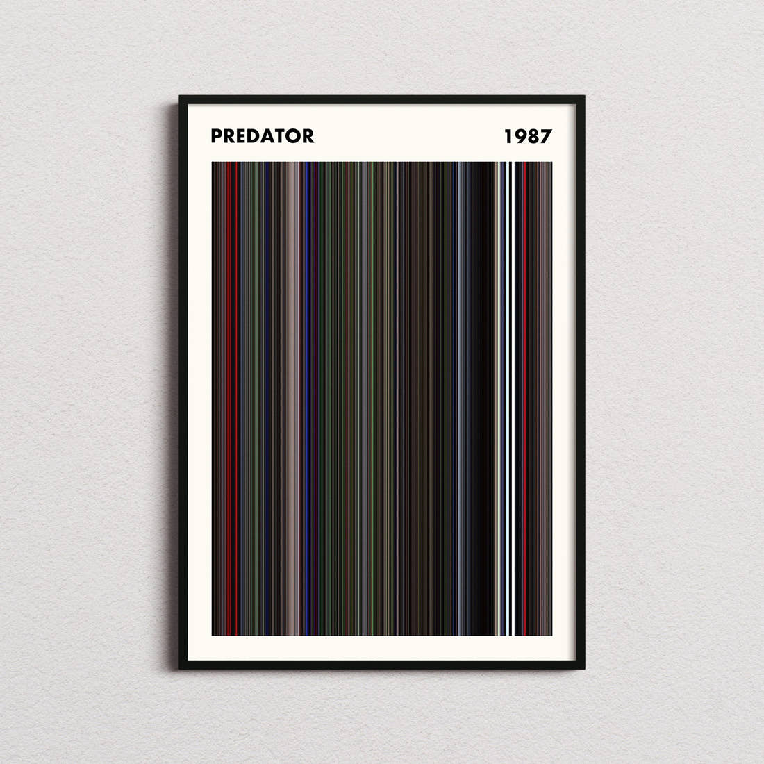 Predator Movie Barcode Poster - Simplified