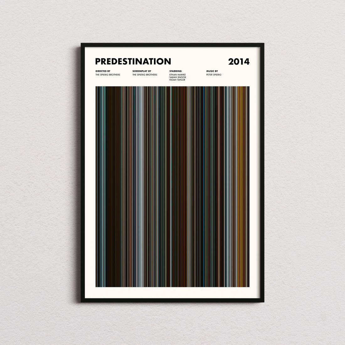 Predestination Movie Barcode Poster