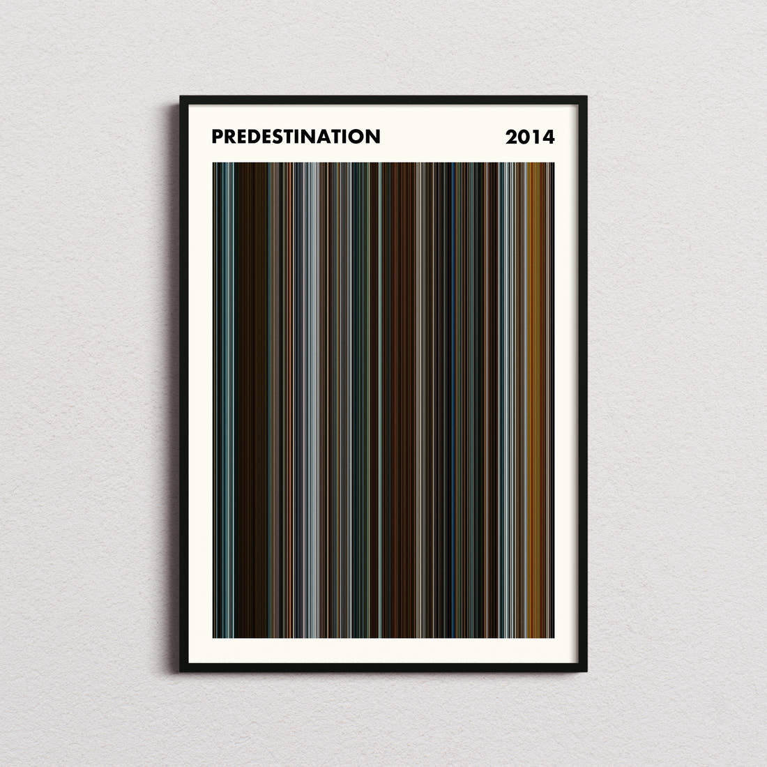 Predestination Movie Barcode Poster - Simplified