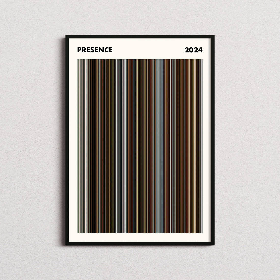 Presence Movie Barcode Poster - Simplified