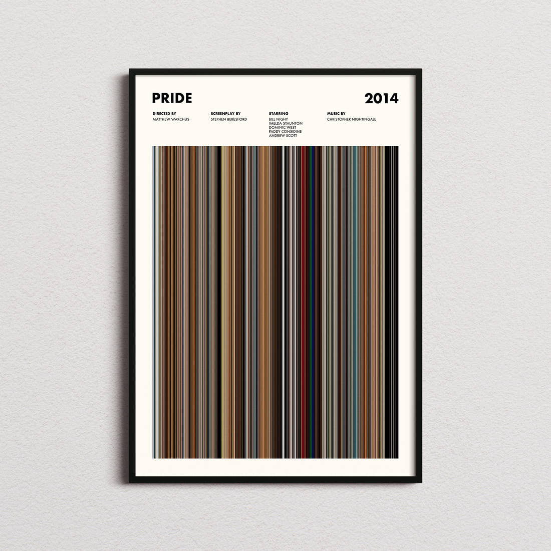 Pride Movie Barcode Poster