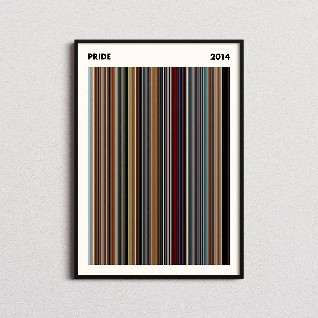 Pride Movie Barcode Poster - Simplified