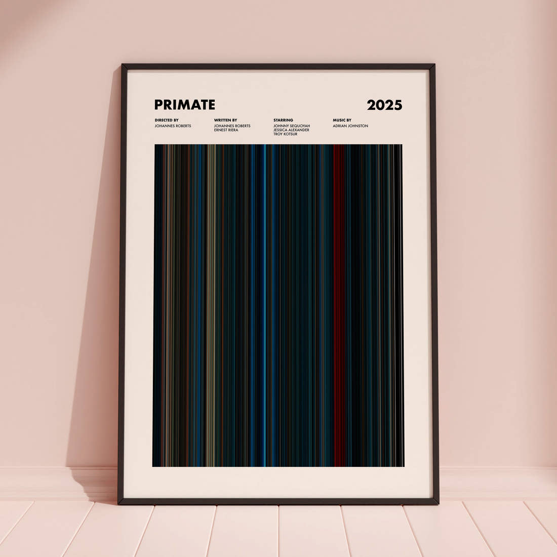 Primate Movie Barcode Poster