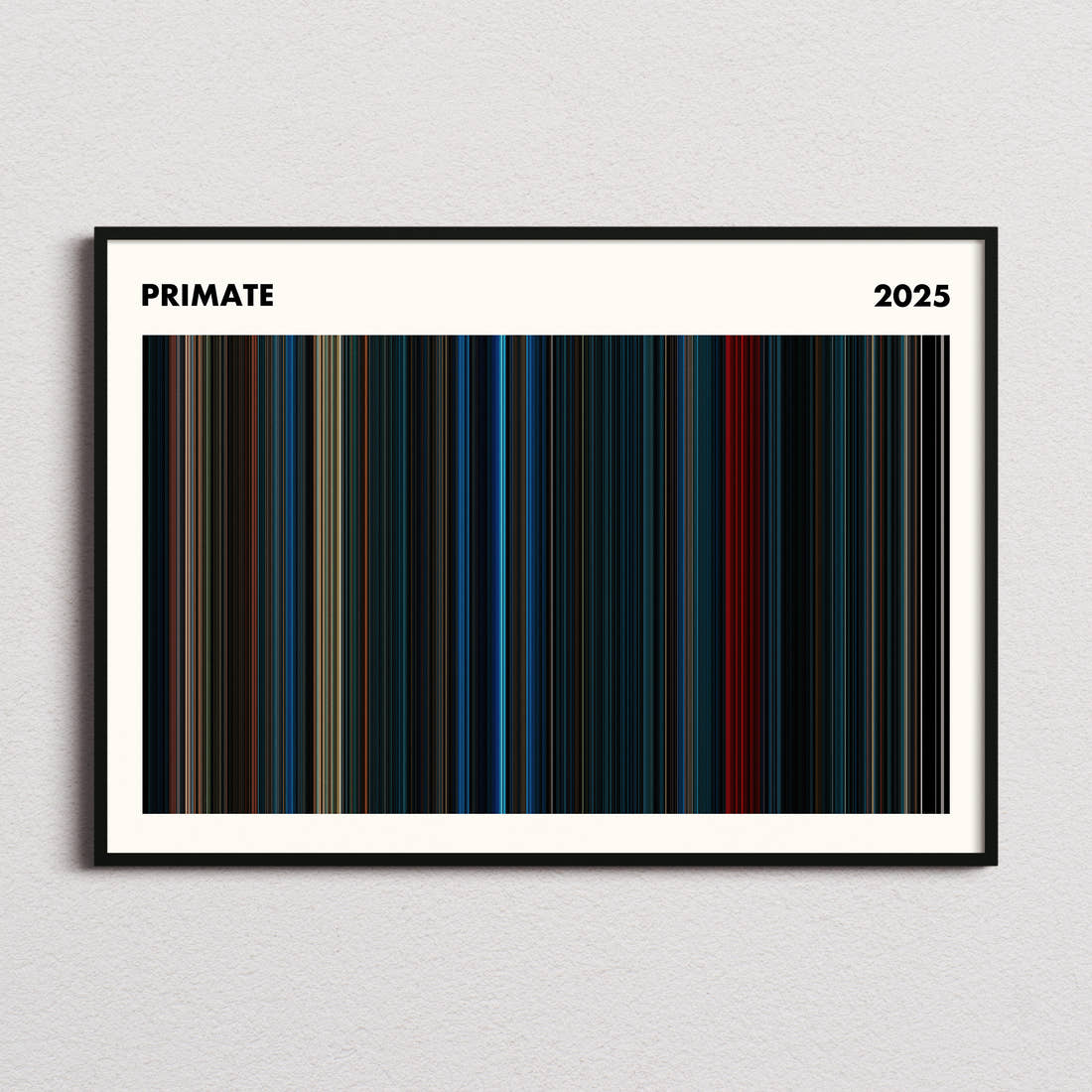 Primate Movie Barcode Poster - Simplified
