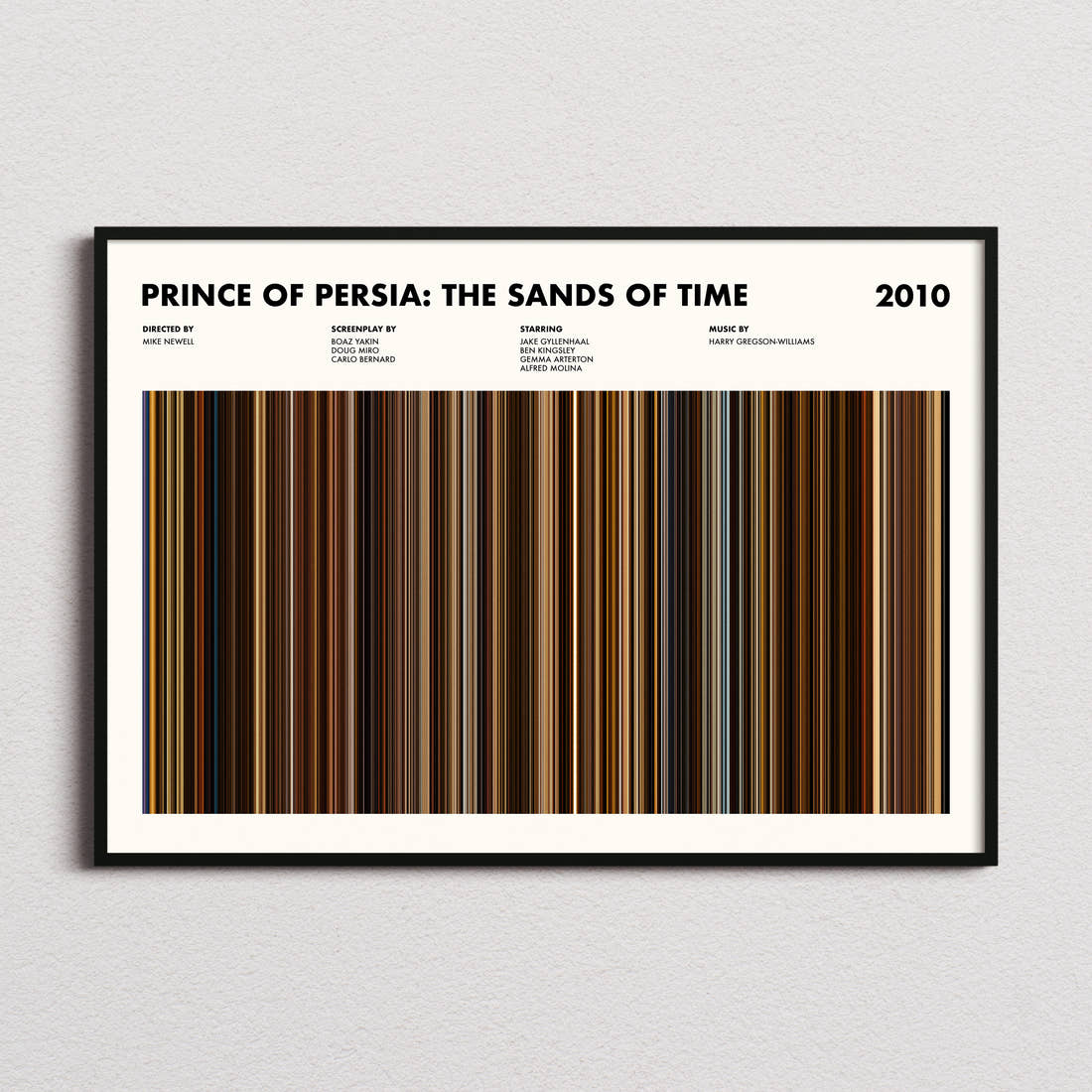 Prince of Persia: The Sands of Time Movie Barcode Poster