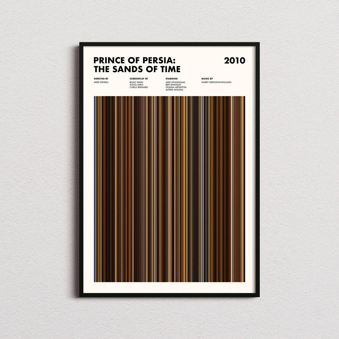 Prince of Persia: The Sands of Time Movie Barcode Poster
