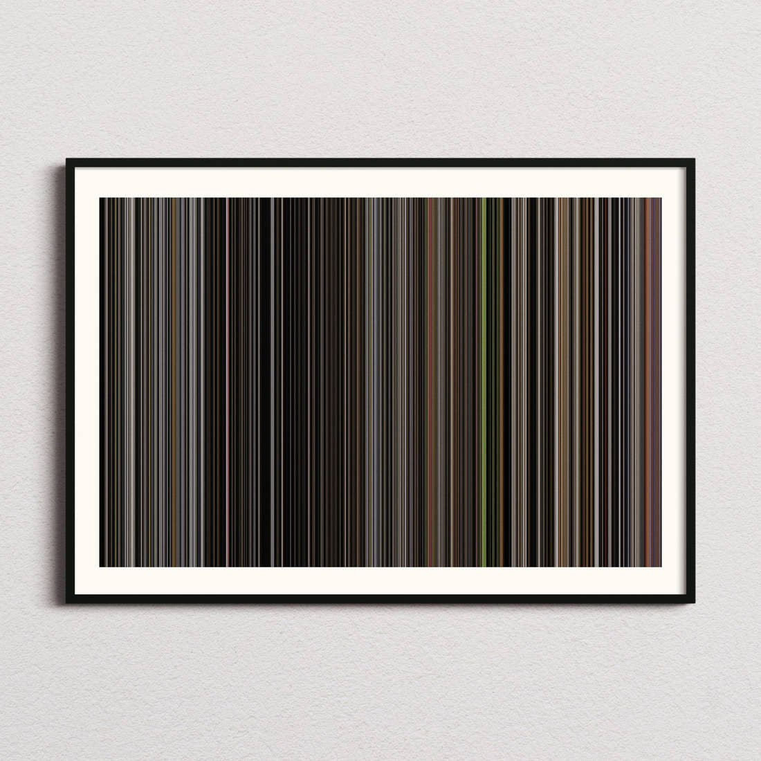 Project Hail Mary Movie Barcode Poster - Barcode Only