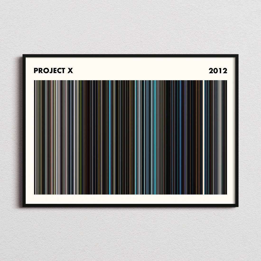 Project X Movie Barcode Poster - Simplified