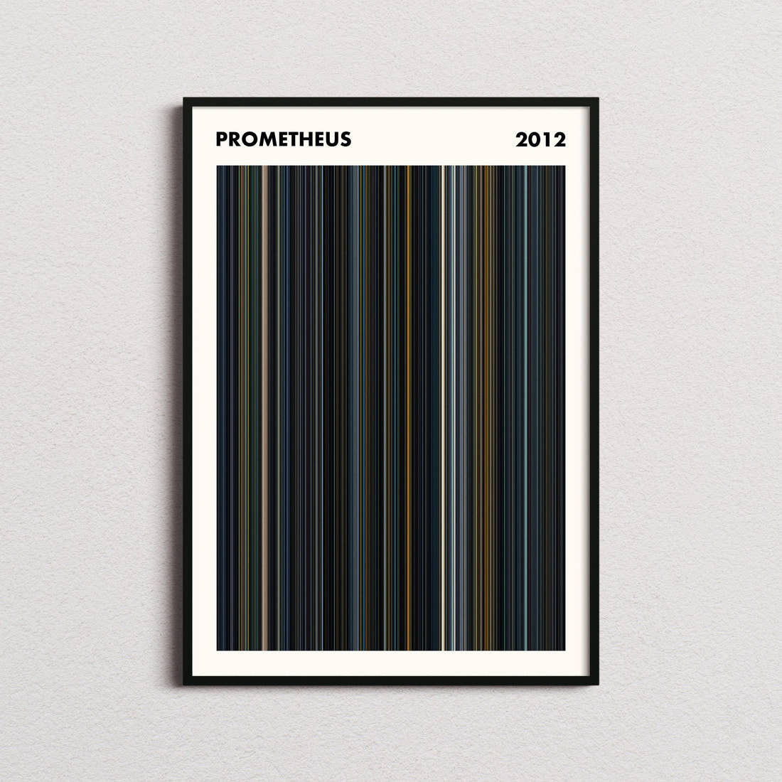 Prometheus Movie Barcode Poster - Simplified