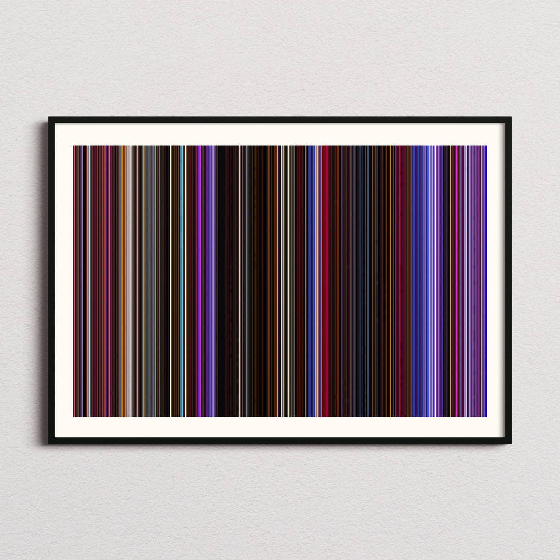 Purple Rain Movie Barcode Poster - Barcode Only