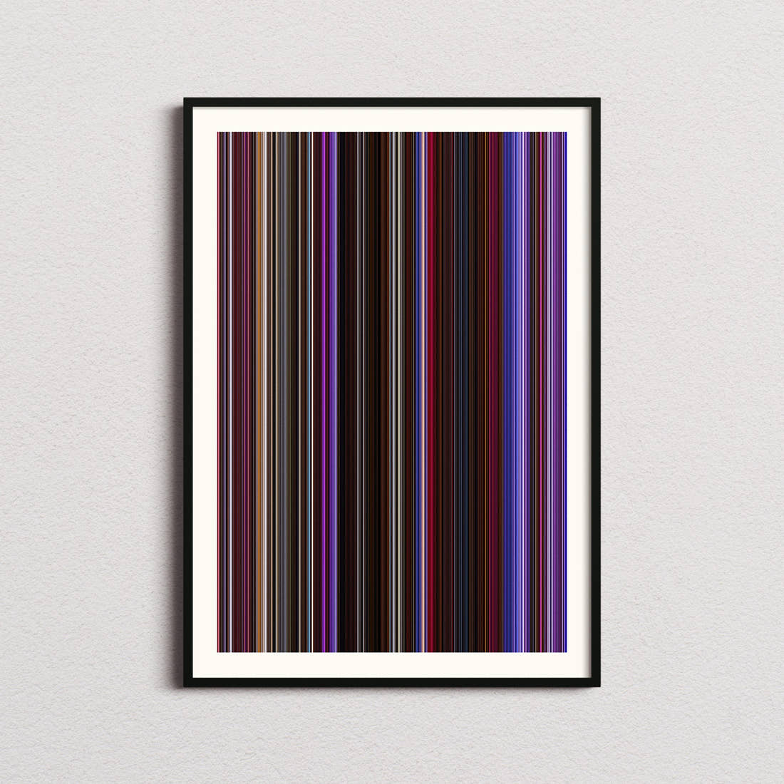 Purple Rain Movie Barcode Poster - Barcode Only