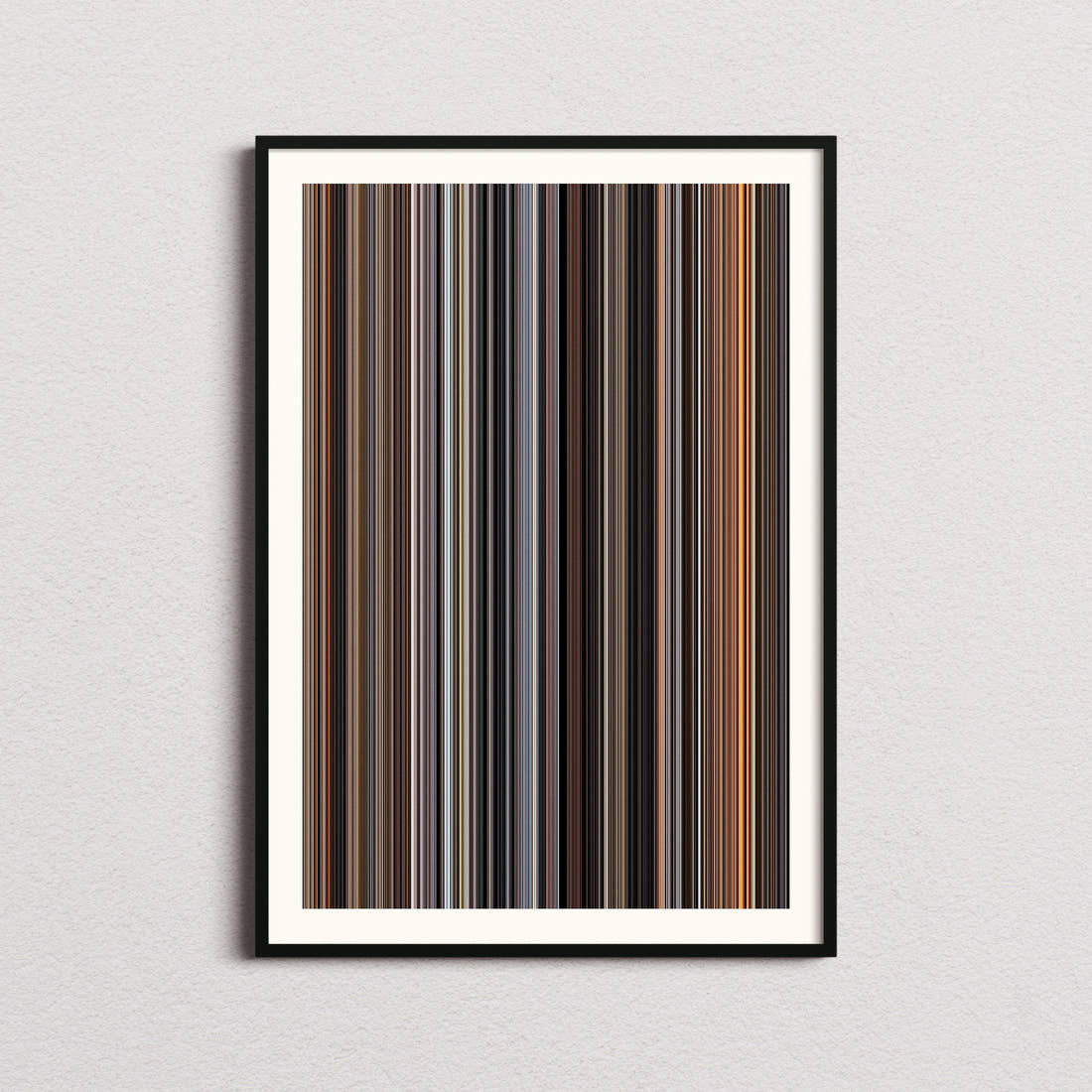 Quantum of Solace Movie Barcode Poster - Barcode Only