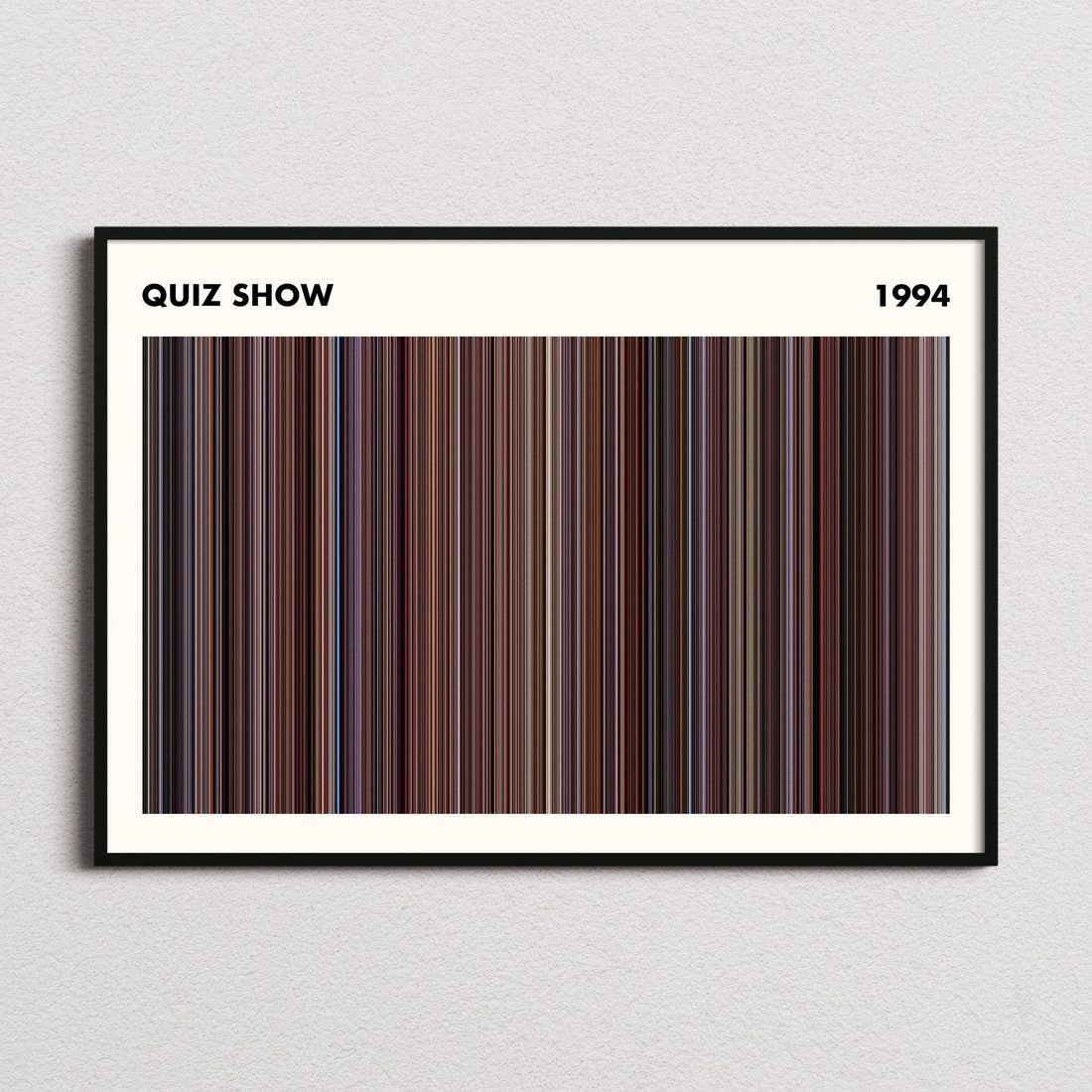 Quiz Show Movie Barcode Poster - Simplified