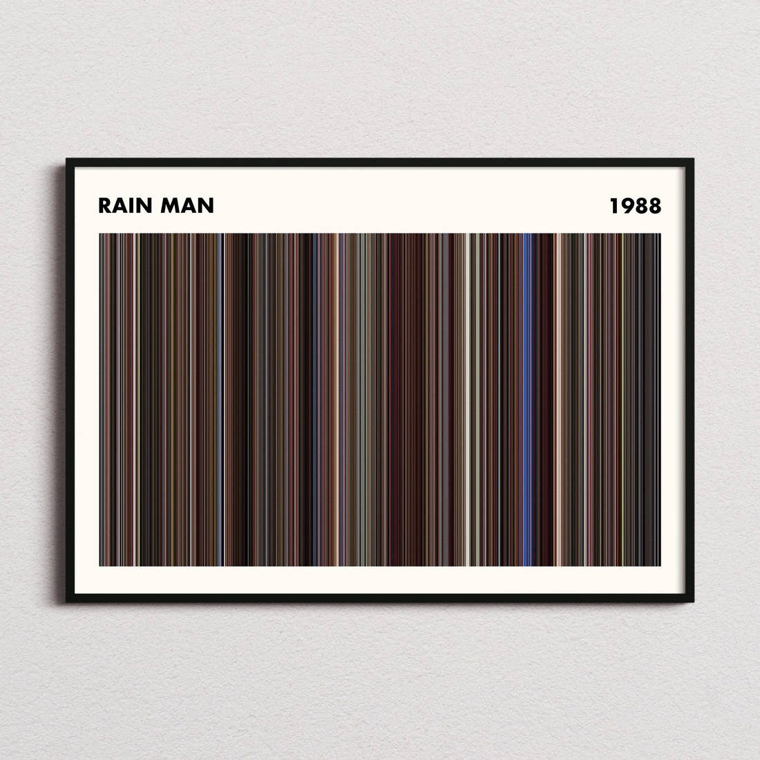 Rain Man Movie Barcode Poster - Simplified
