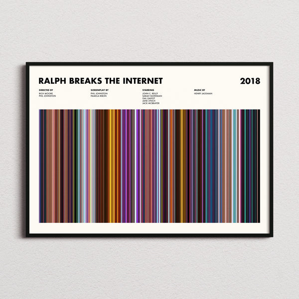 Ralph Breaks the Internet Movie Barcode Poster