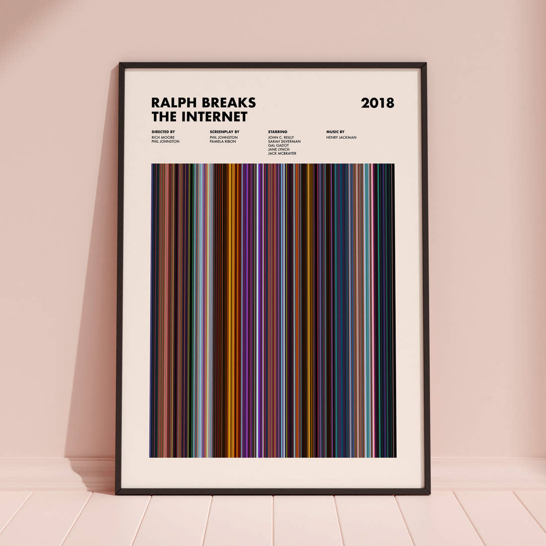 Ralph Breaks the Internet Movie Barcode Poster