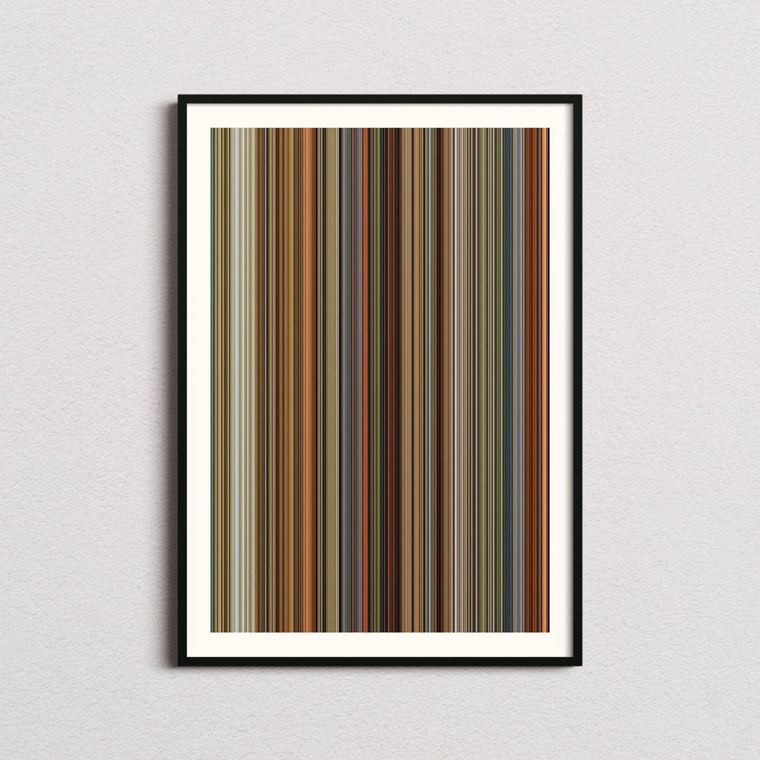 Ran Movie Barcode Poster - Barcode Only