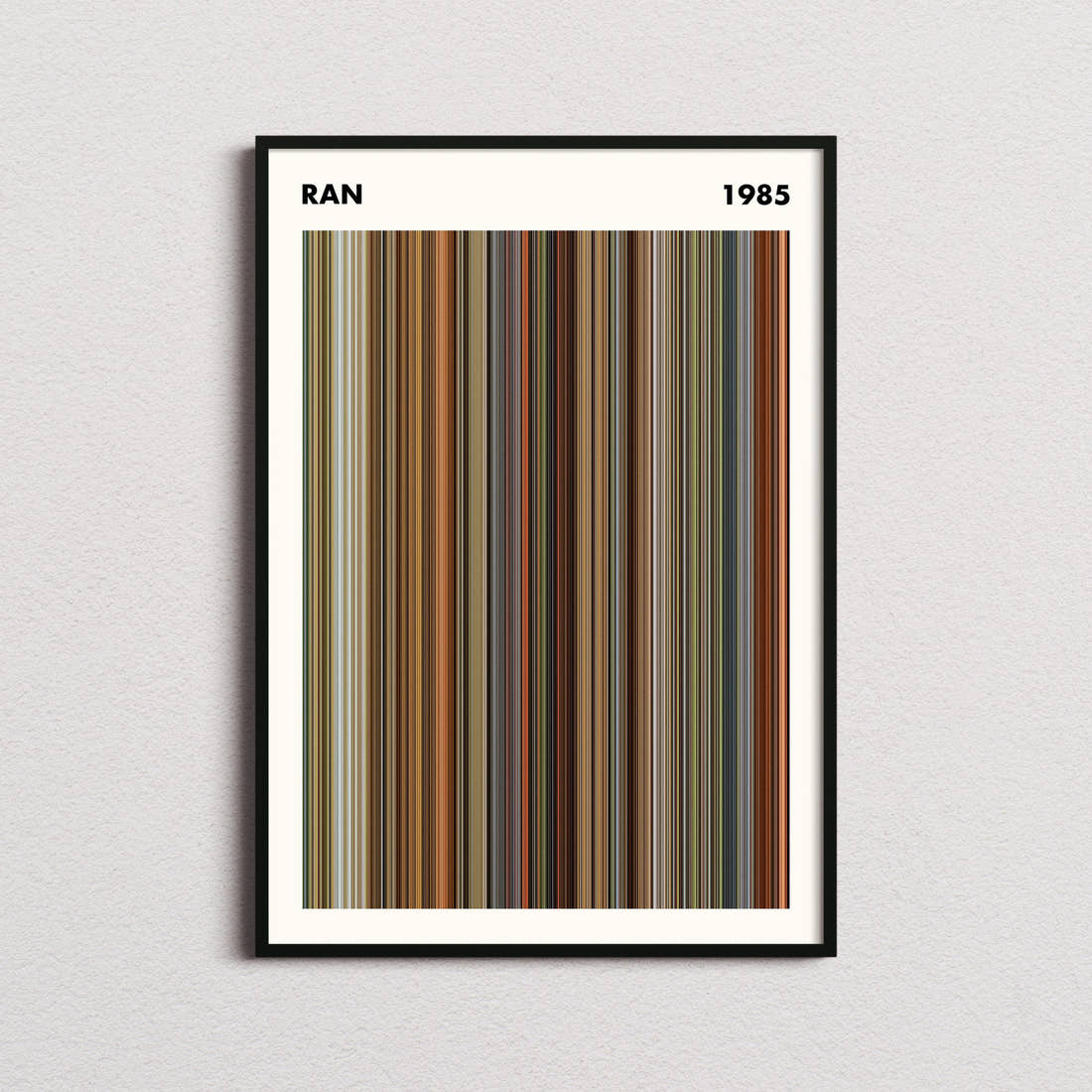Ran Movie Barcode Poster - Simplified