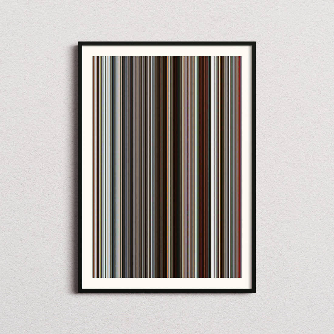Rango Movie Barcode Poster - Barcode Only
