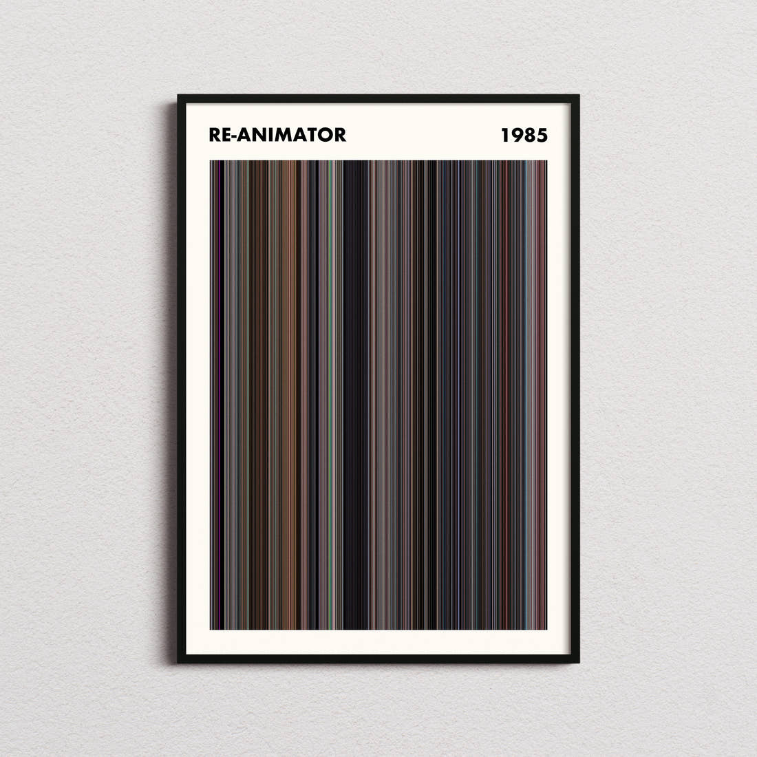 Re-Animator Movie Barcode Poster - Simplified