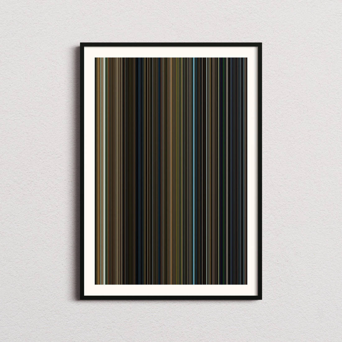 Real Steel Movie Barcode Poster - Barcode Only