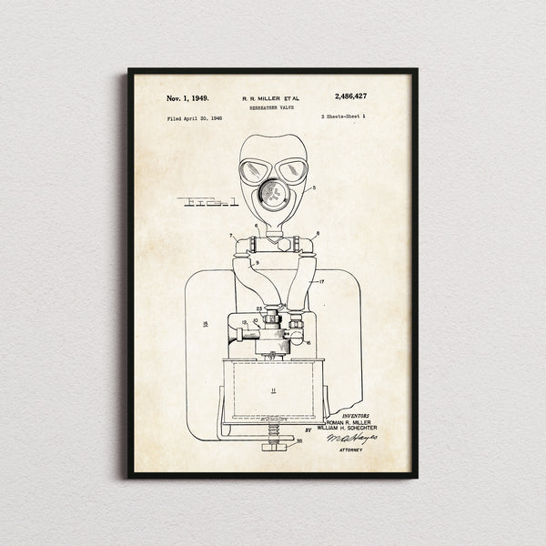 Rebreather Valve Patent Print
