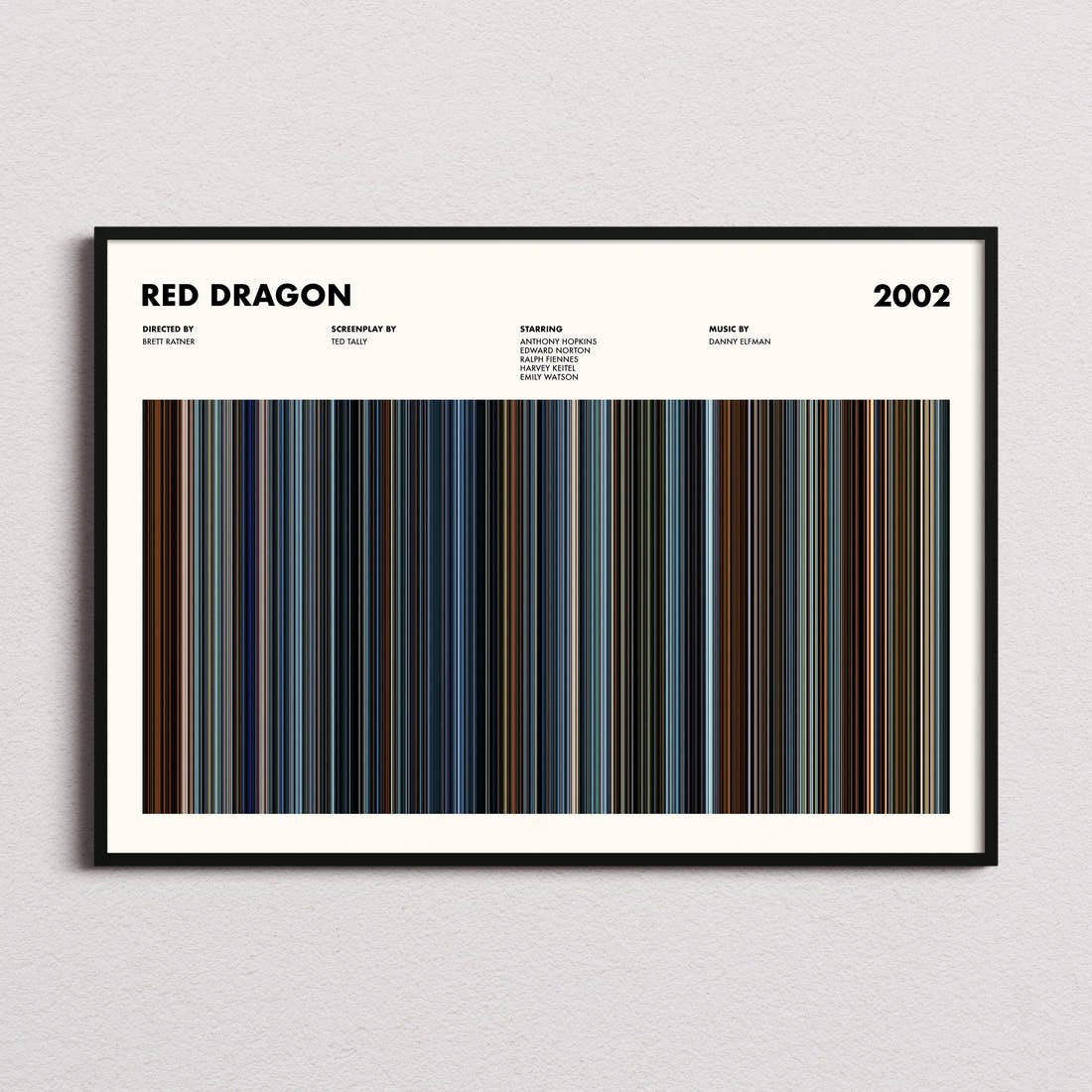 Red Dragon Movie Barcode Poster