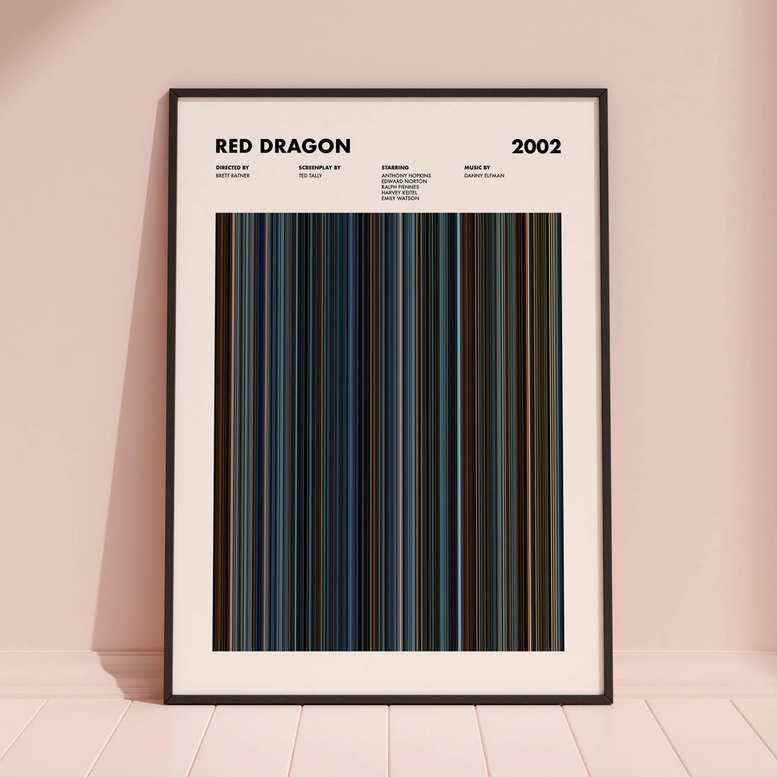 Red Dragon Movie Barcode Poster