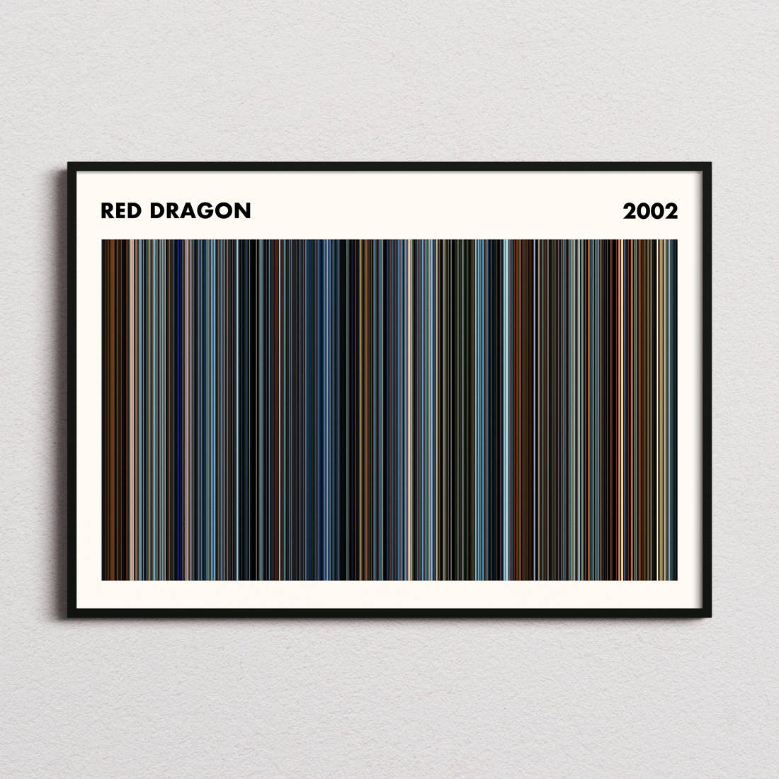 Red Dragon Movie Barcode Poster - Simplified