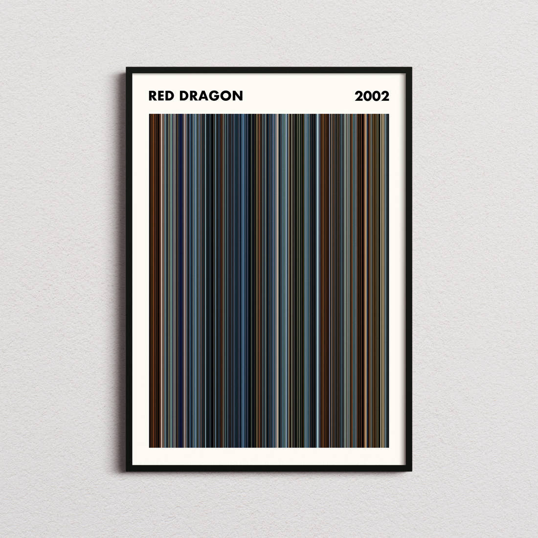 Red Dragon Movie Barcode Poster - Simplified