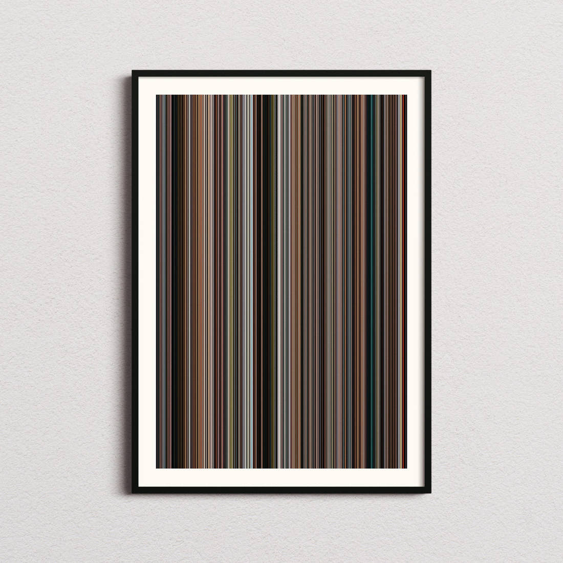 Red Movie Barcode Poster - Barcode Only