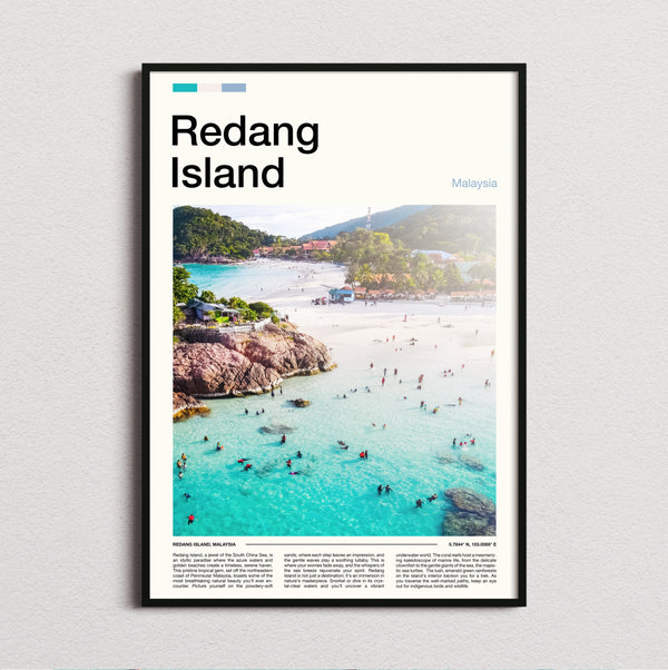 Redang - Swimmers In Turquoise Water - Travel Print