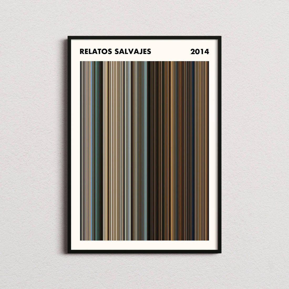 Relatos Salvajes Movie Barcode Poster - Simplified