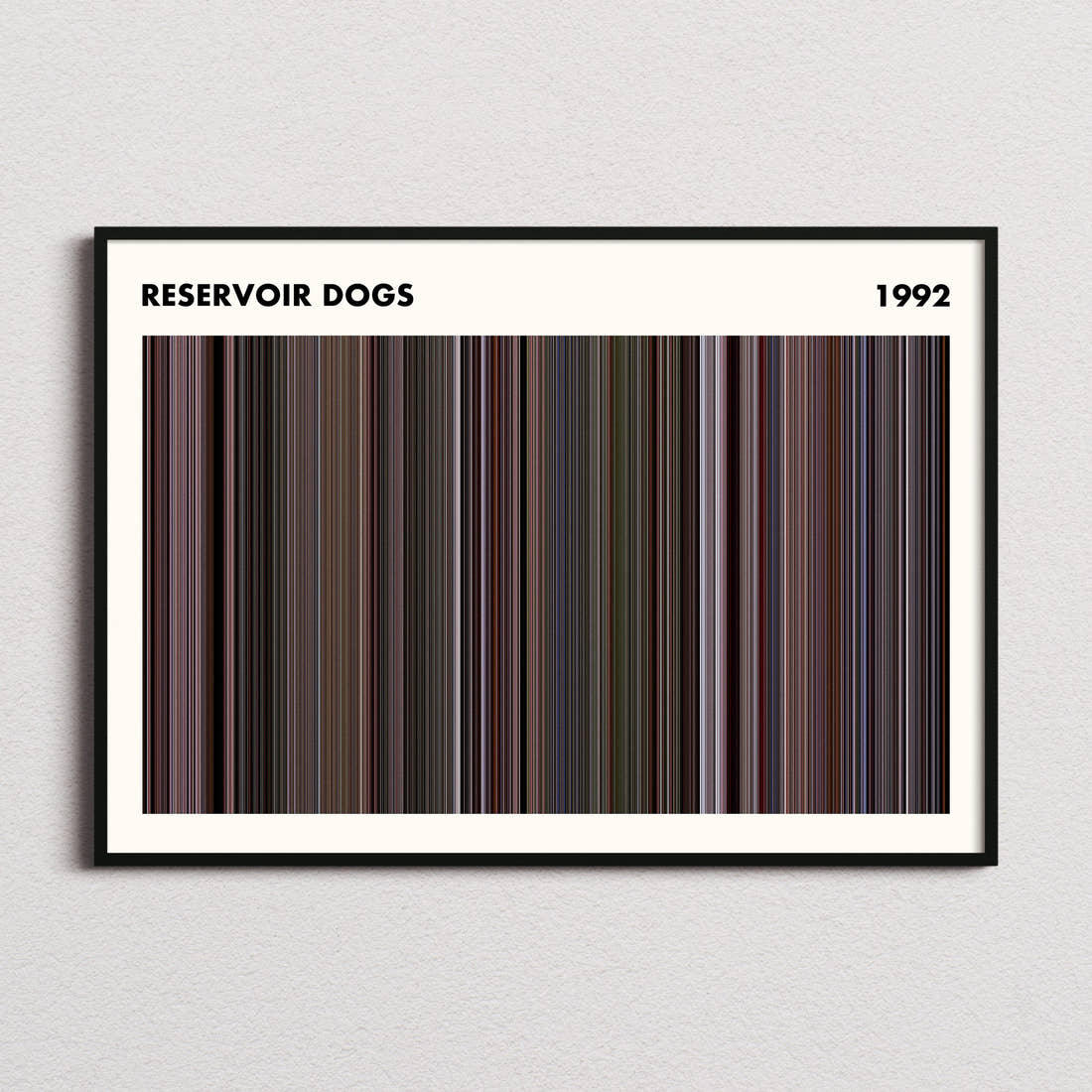 Reservoir Dogs Movie Barcode Poster - Simplified