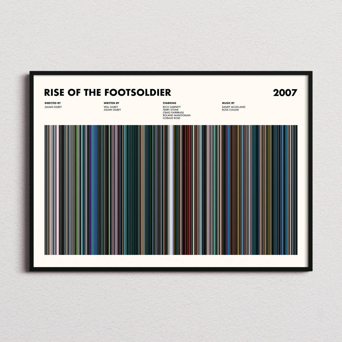 Rise of the Footsoldier Movie Barcode Poster