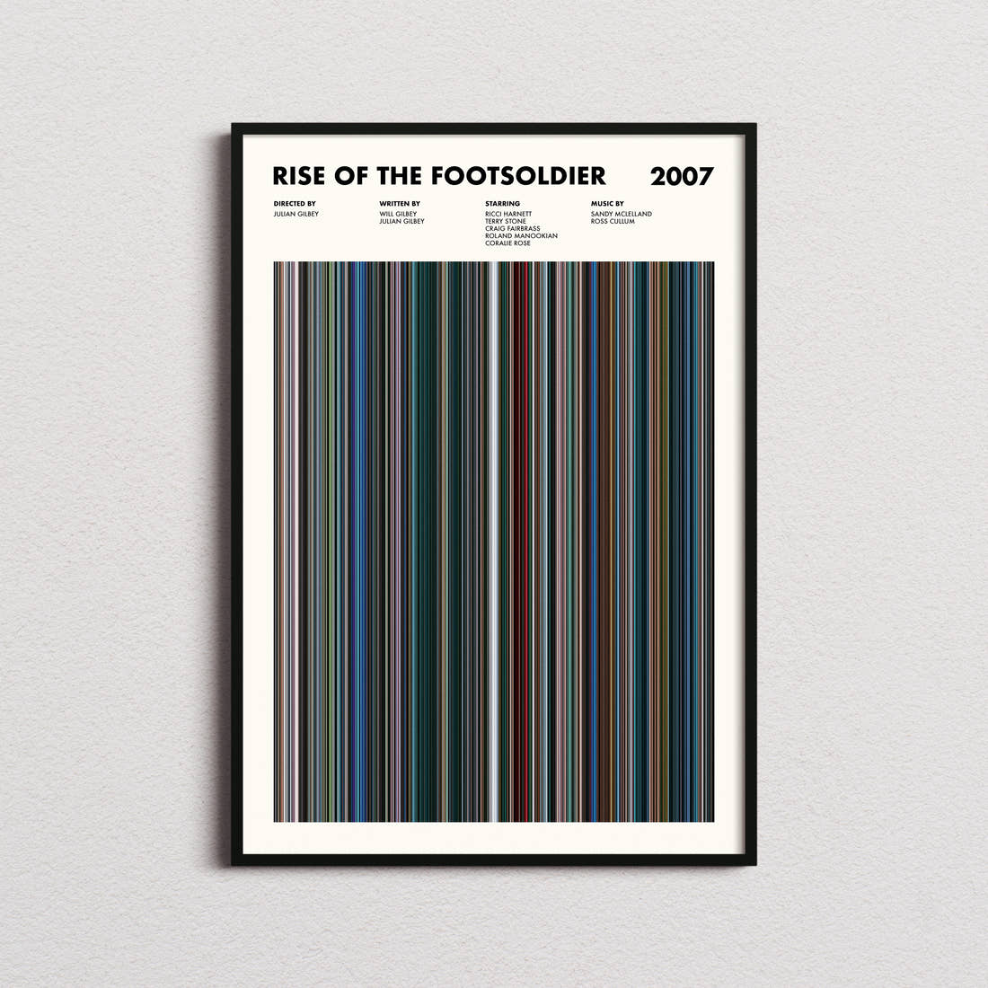 Rise of the Footsoldier Movie Barcode Poster