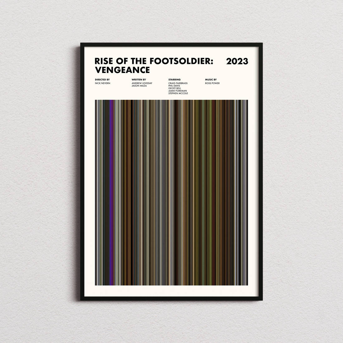 Rise of the Footsoldier: Vengeance Movie Barcode Poster