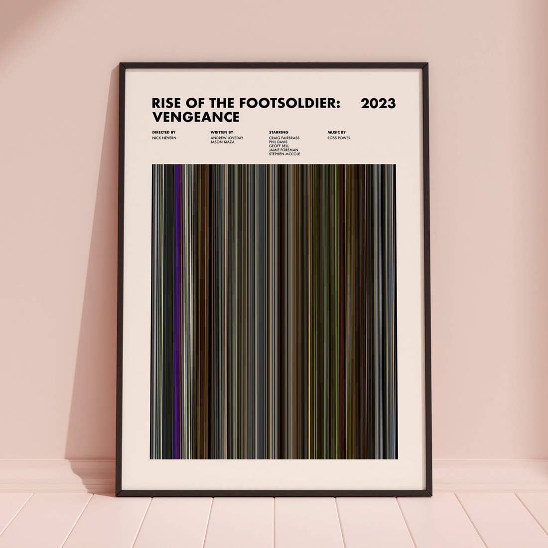 Rise of the Footsoldier: Vengeance Movie Barcode Poster