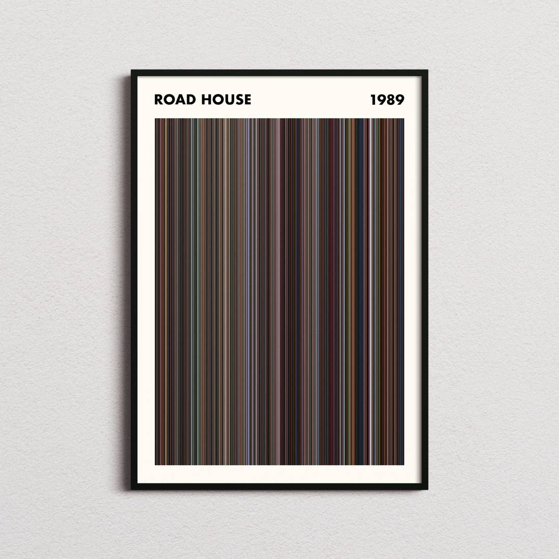 Road House Movie Barcode Poster - Simplified