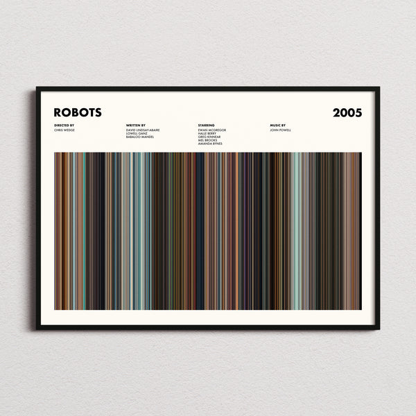 Robots 2005 Movie Barcode Poster