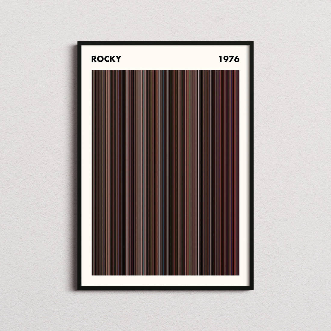 Rocky Movie Barcode Poster - Simplified