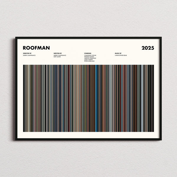 Roofman Movie Barcode Poster