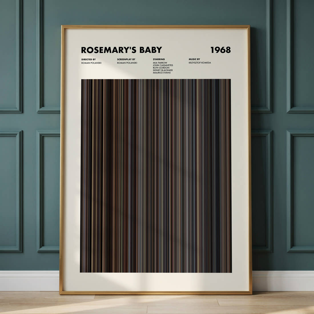 Rosemary's Baby Movie Barcode Poster