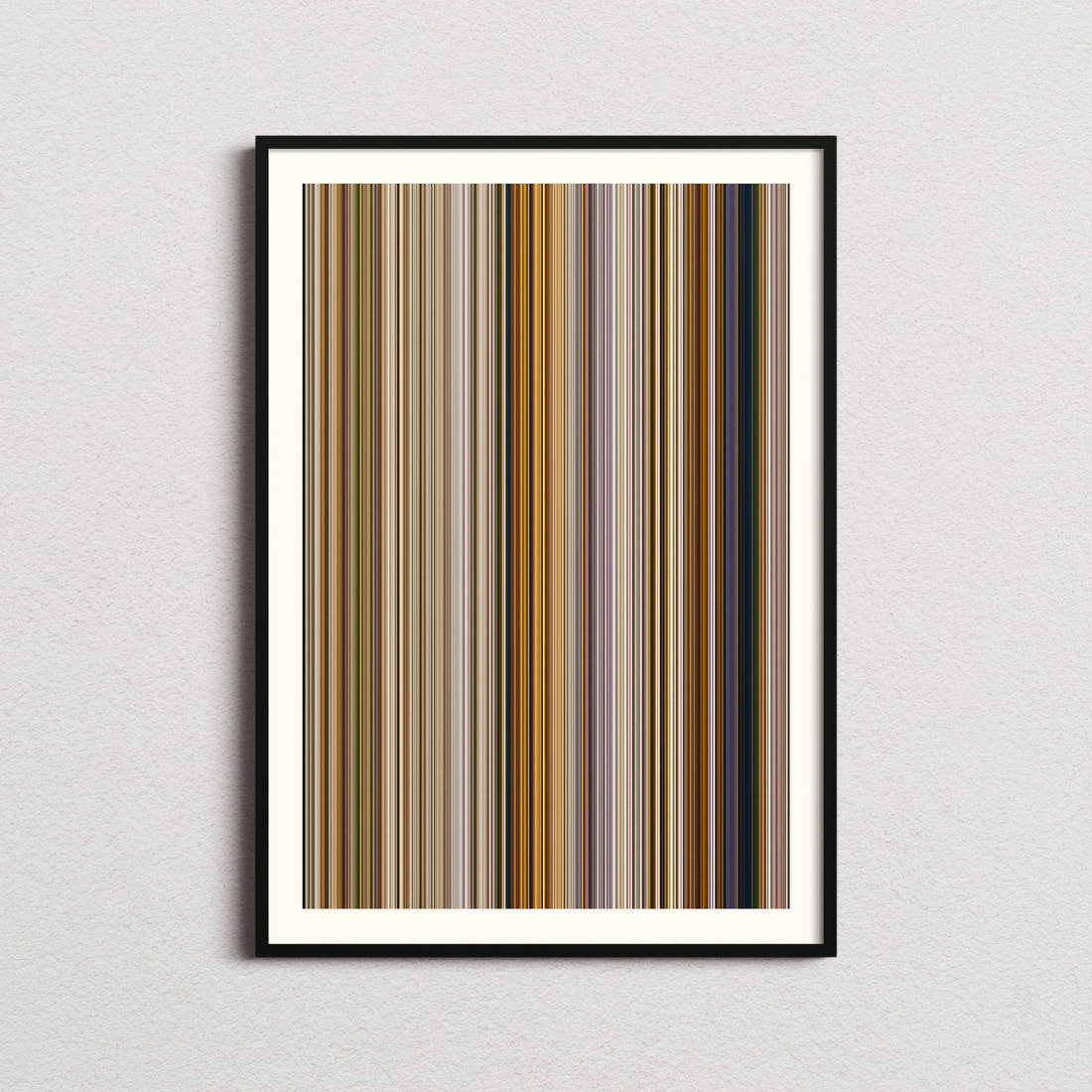RRR Movie Barcode Poster - Barcode Only