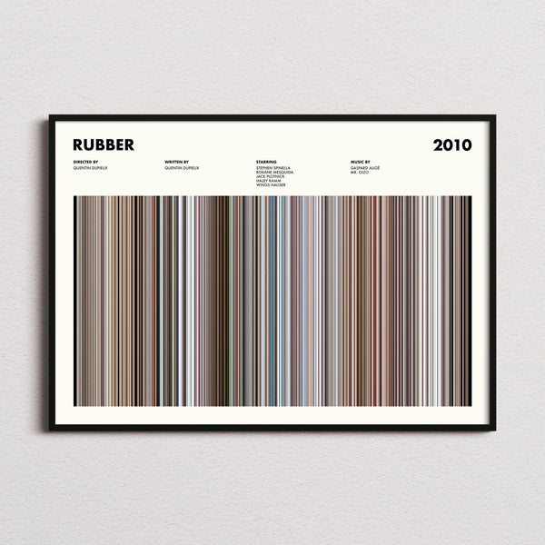 Rubber Movie Barcode Poster