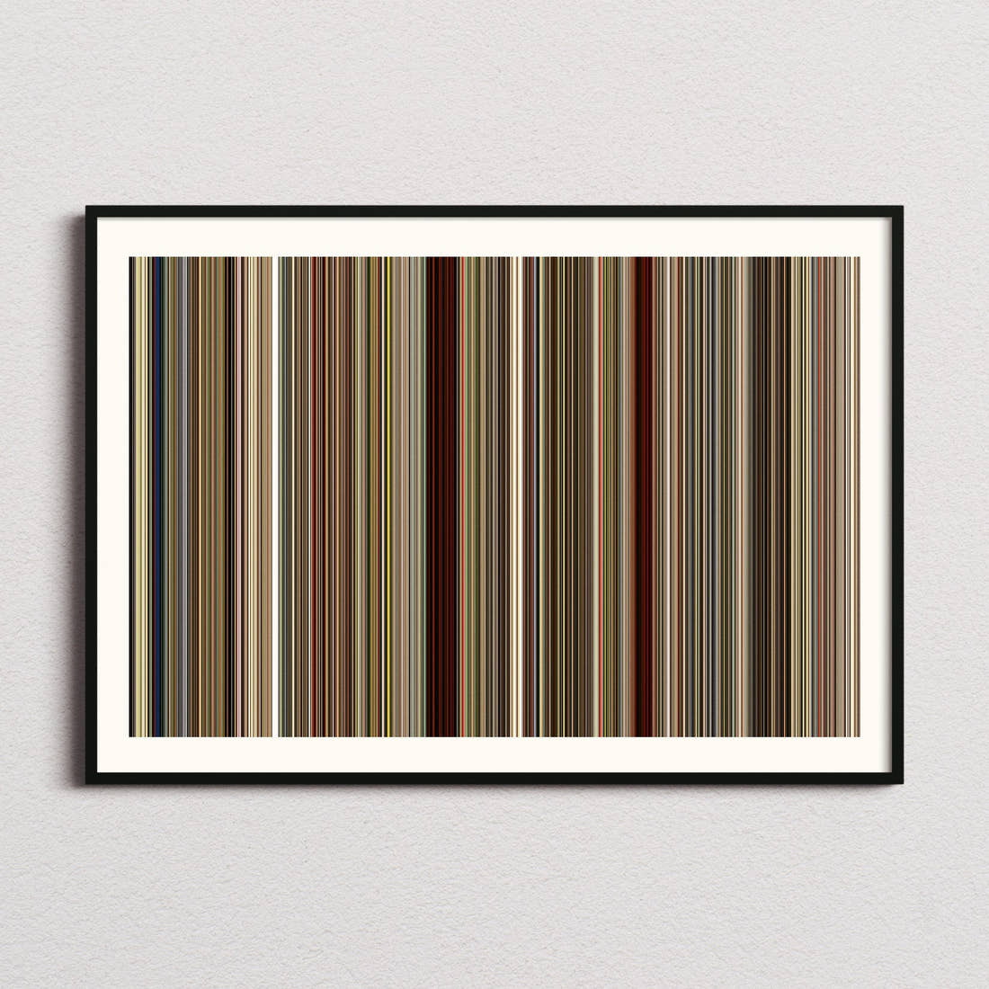 Run Lola Run Movie Barcode Poster - Barcode Only